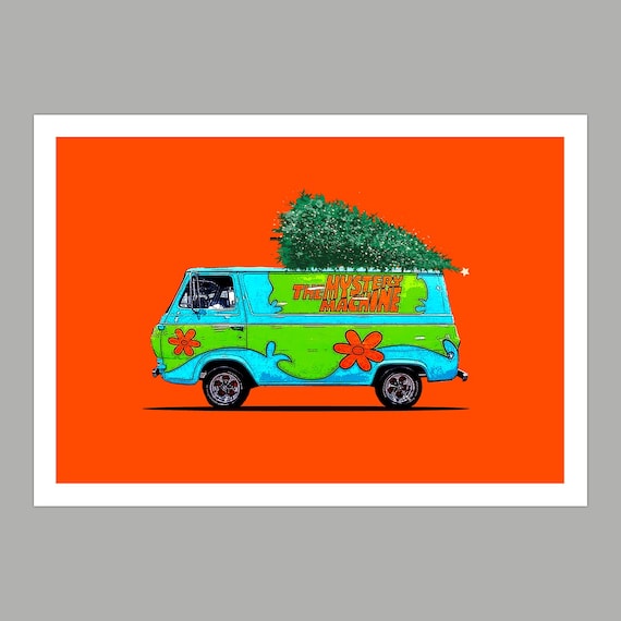 Scooby-Doo's Christmas Van Greetings Card