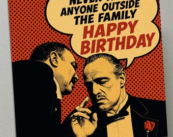 Personalised Birthday Card - The Godfather