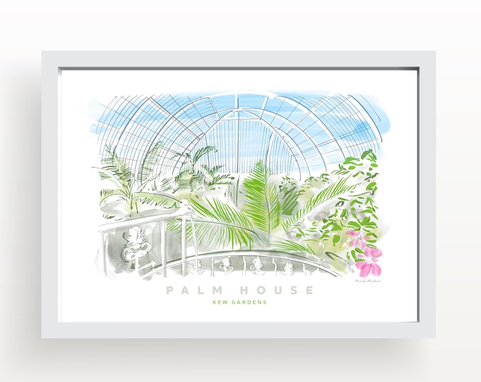 Palm House, Kew Gardens London Art Print