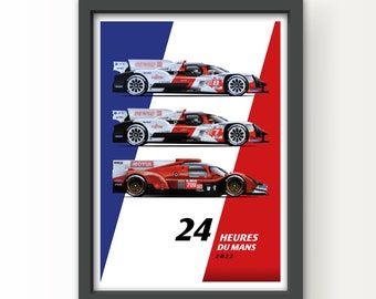 The 24 Hours of Le Mans 2022 Art Print and Greetings Card