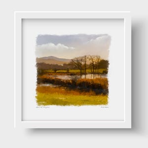 Stampa artistica e biglietto di auguri del fiume Dee, Aberdeenshire, Scozia