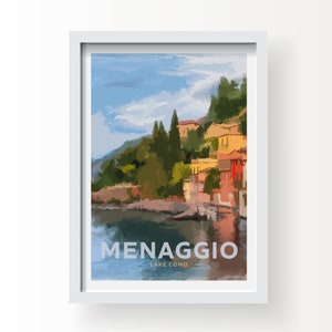 Menaggio, Lago di Como, Italia Stampa d'arte e biglietto d'auguri