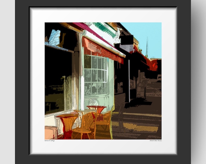 Dulwich Village, London Art Print & Greetings Card