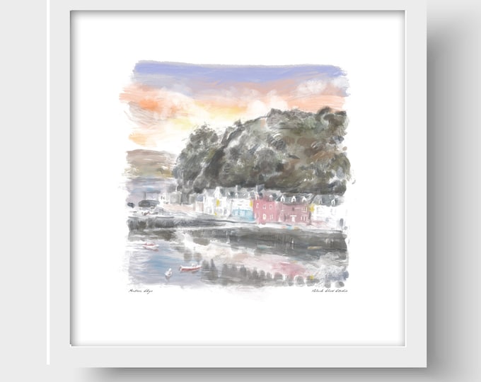 Portree on the Isle of Skye Art Print & Greetings Card
