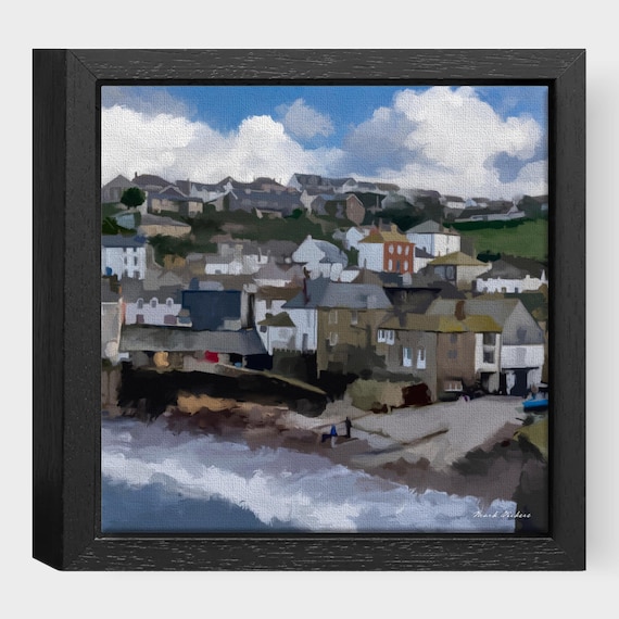 Port Isaac Cornwall  - Framed Printed Canvas