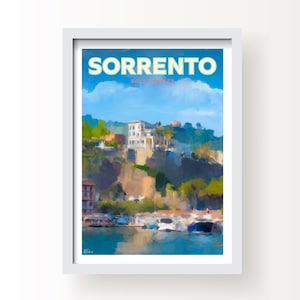 Sorrento, Golfo di Napoli, Italia Stampa artistica e biglietto di auguri