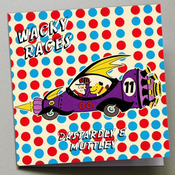 Personalised Birthday Card - Wacky Races No.11