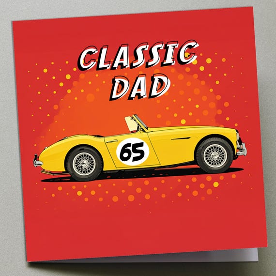 Personalised Birthday Card Classic Dad