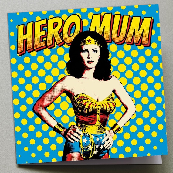 Personalised Retro Mum Mother's Day Card – Comic Style Greeting