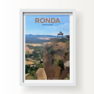 Ronda Andalusia Spagna Stampa artistica e biglietto di auguri