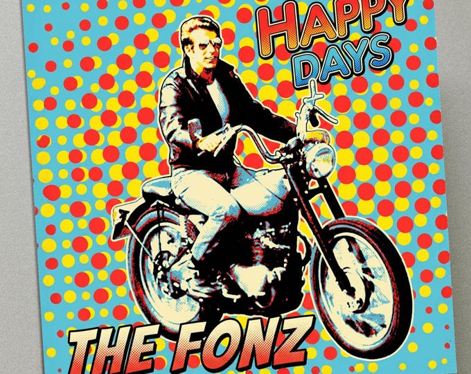 Personalised Birthday Card - Happy Days, The Fonz