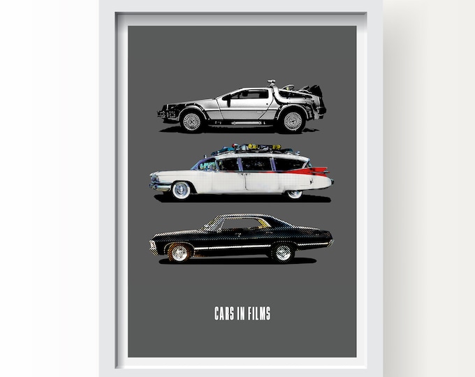 Cars in Films Fine Art Print v2