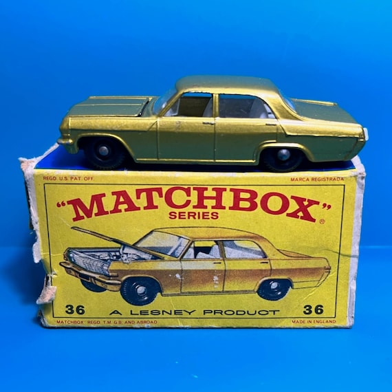 Vintage Matchbox Lesney No 36c Opel Diplomat 1966 with original box
