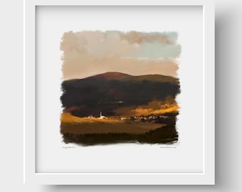 Craigellachie and Dewars Distillery Art Print & Greetings Card