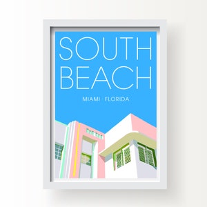 South Beach Miami Fine Art Print