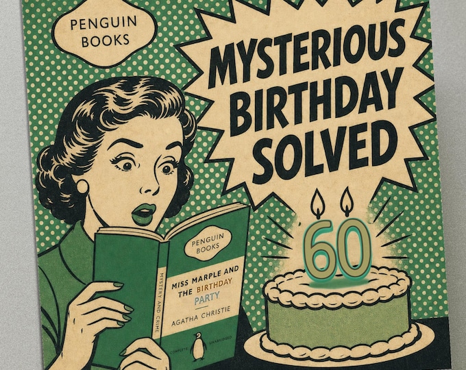 Personalised Birthday Card - Miss Marple Mystery