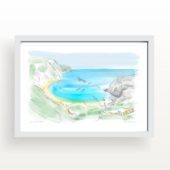Dorset, Man O'War Beach Art Print