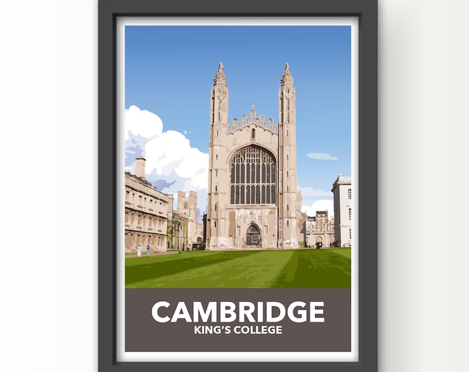 Cambridge King's College Art Print & Card