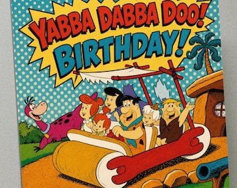 Personalised Birthday Card - The Flintstones