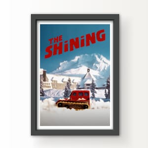 Der leuchtende Retro Film Poster Kunstdruck und Grußkarte