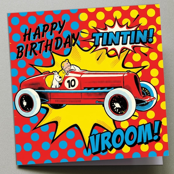 Personalised Birthday Card - TinTin