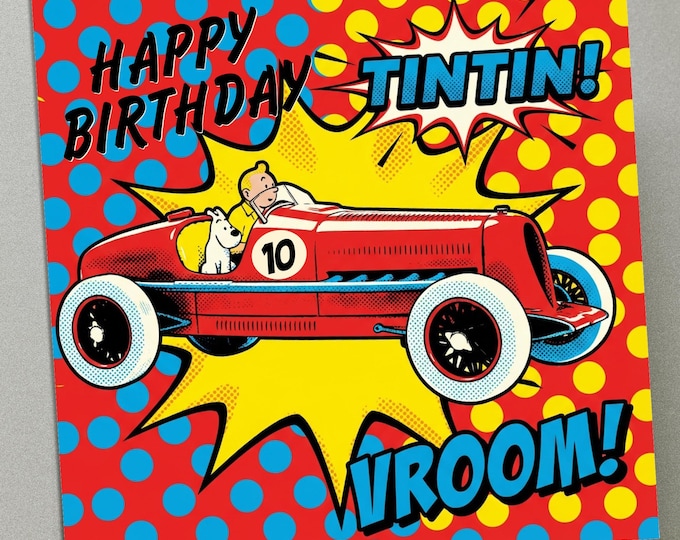 Personalised Birthday Card - TinTin