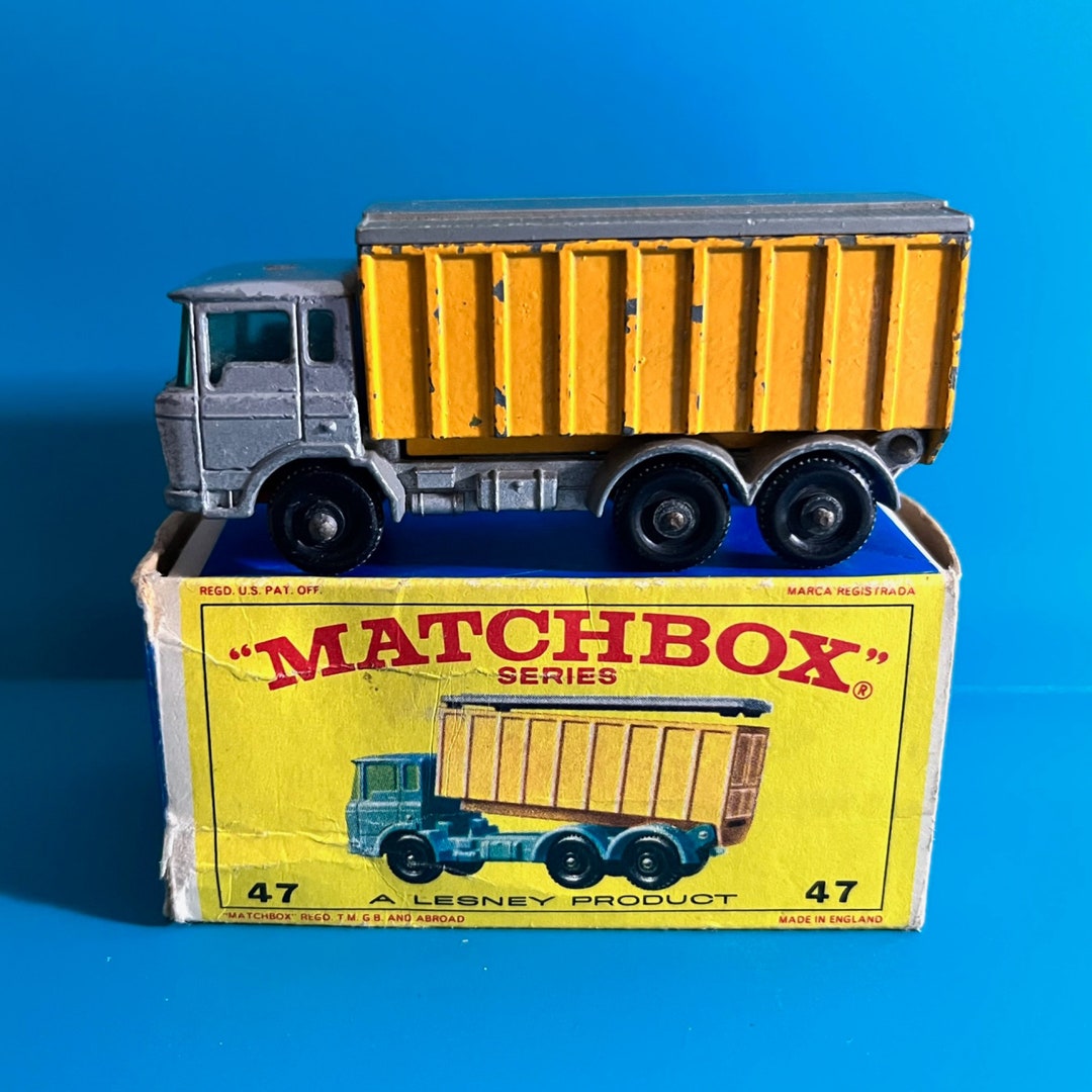 1968 Matchbox RW DAF Tipper Container Dump Truck #47-1-A | #1920838904