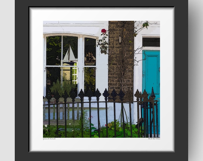 Greenwich Riverside London Art Print & Greetings Card