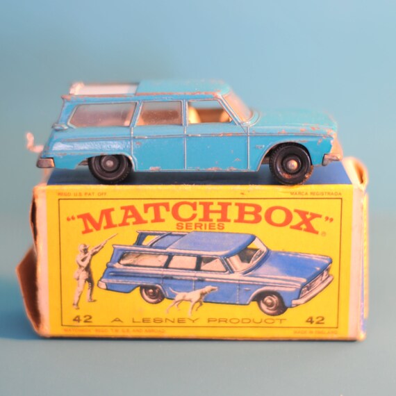 Vintage Studebaker Station Wagon Lesney 42b Matchbox avec boite d origine Etsy France