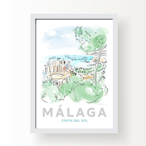 Malaga Art Print