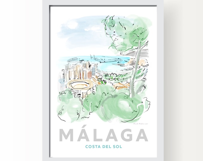 Malaga Art Print