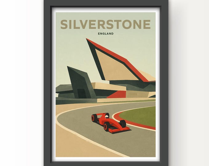 Silverstone, England Art Print and Greetings Card