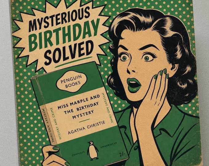 Personalised Birthday Card - Miss Marple Mystery