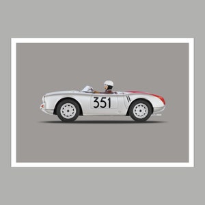 Porsche 550 Spyder-wenskaart
