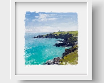 The Shipping Forecast Art Print and Greetings Card - Plymouth