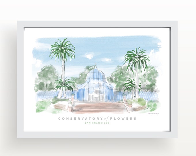 Conservatory of Flowers, San Francisco Art Print