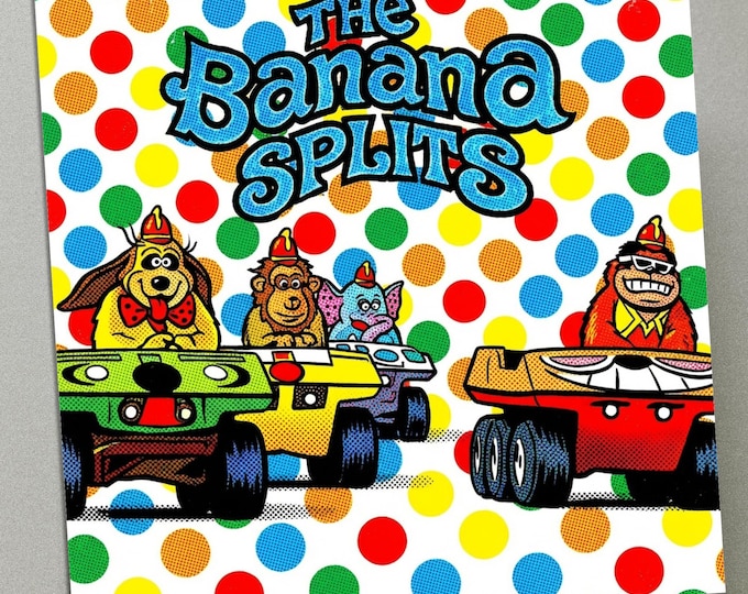 Personalised Birthday Card - The Banana Splits Retro TV