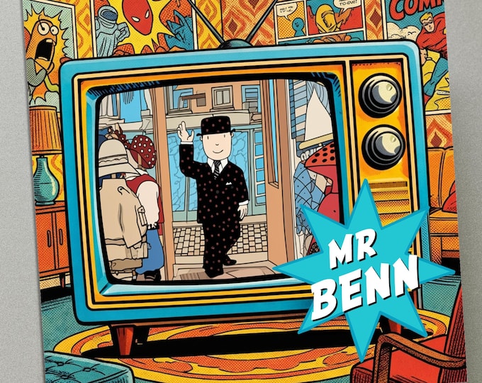 Personalised Birthday Card - Retro TV Mr Benn