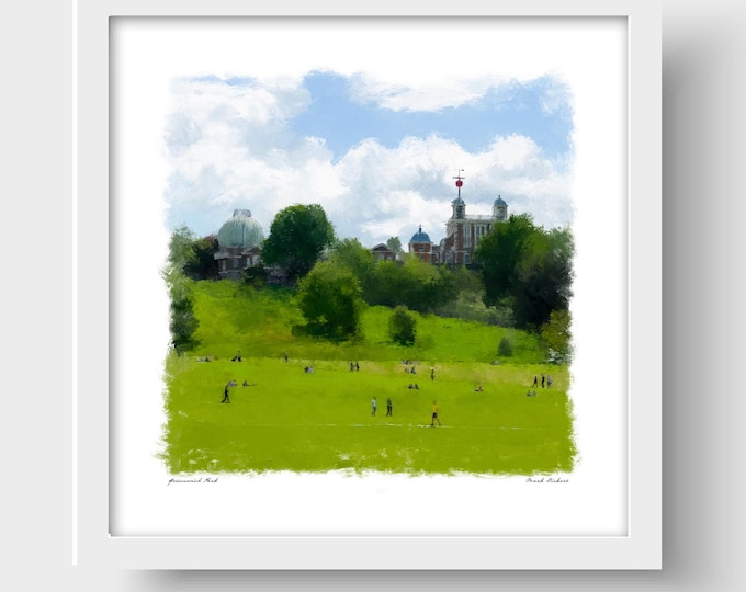 Greenwich Royal Park, Greenwich, London Art Print & Greetings Card
