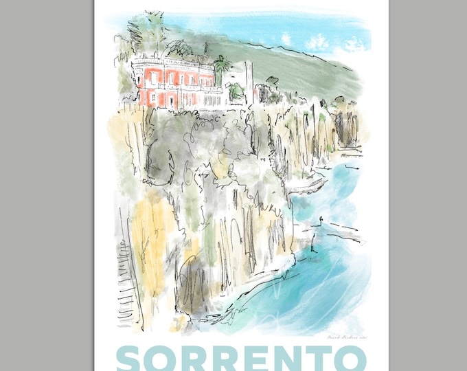 Sorrento Amalfi Coast Greetings Card