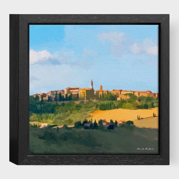 Pienza, Tuscany, Italy - Framed Printed Canvas