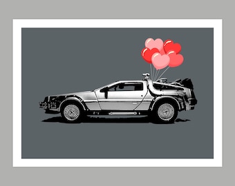 Back to the Future Valentine Day Greetings Card