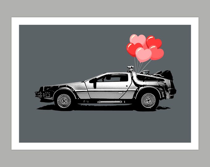 Back to the Future Valentine Day Greetings Card