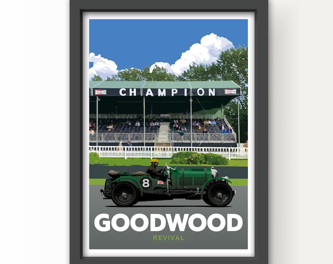 Goodwood Revival Bentley Blower Art Print