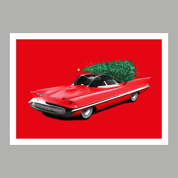 Lincoln Futura Christmas Greetings Card