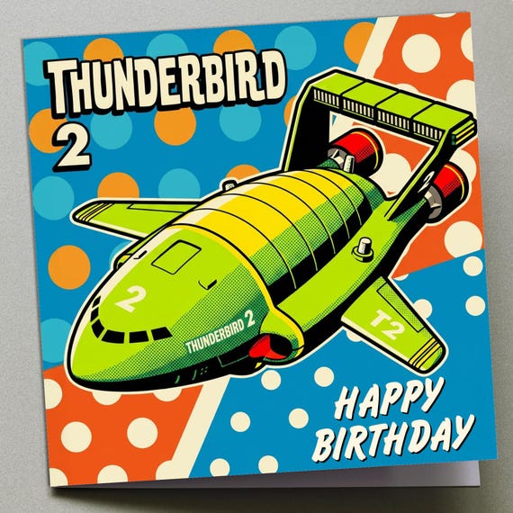 Personalised Birthday Card - Thunderbird No2