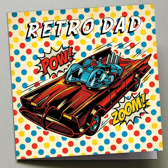 Personalised Birthday Card - Batman Car