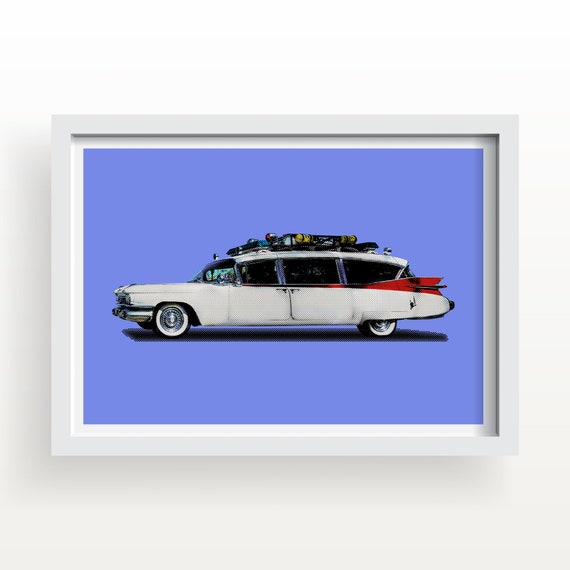 Ghostbusters Cadillac Ecto-1 Art Print