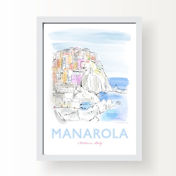 Manarola, northern Italy Art Print