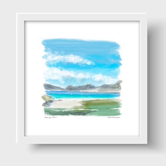 Luskentyre Sands on the Isle of Harris Art Print & Greetings Card